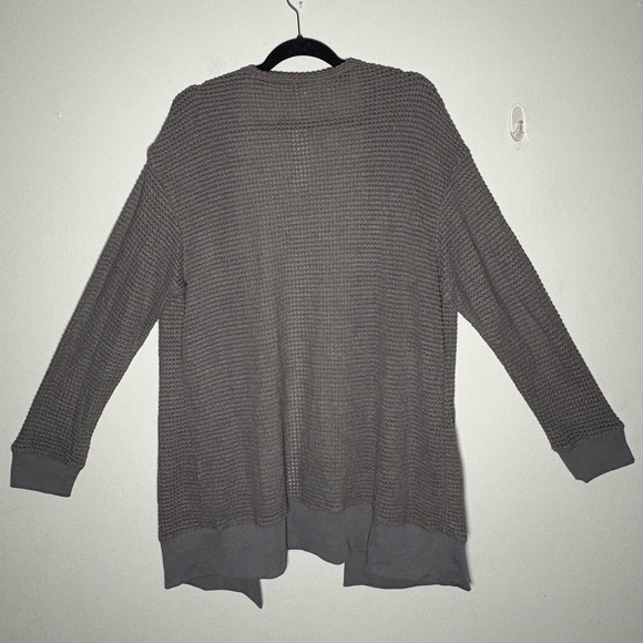 Styleword Textured Lightweight Grey Knit Open Front Cardigan Size XXL - Picture 7 of 10